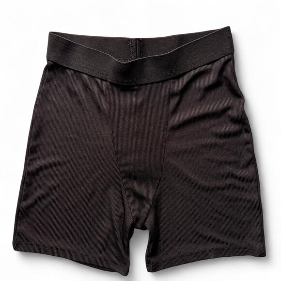 Source Unknown Pants - Skims Inspired Ribbed Boxer Shorts Women’s Small